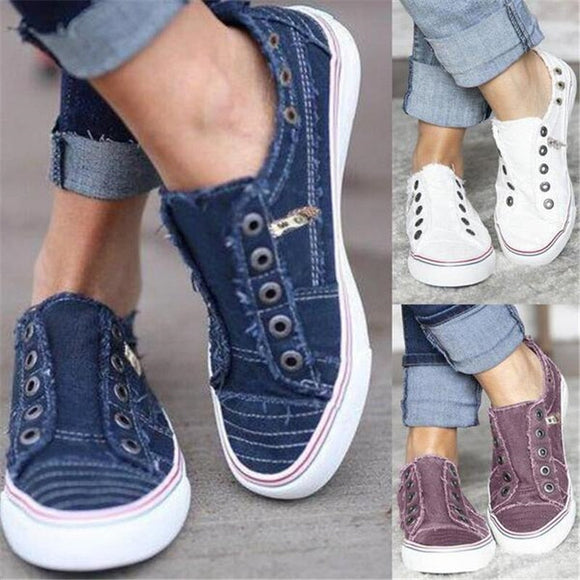 Hot New Breathable Comfortable Slip-on Canvas Flat Shoes