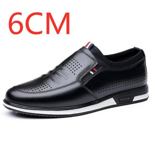 Mens Leather Shoes Increasing 6CM