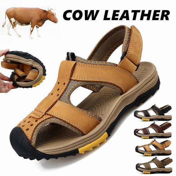 Genuine Cow Leather Men Sandals