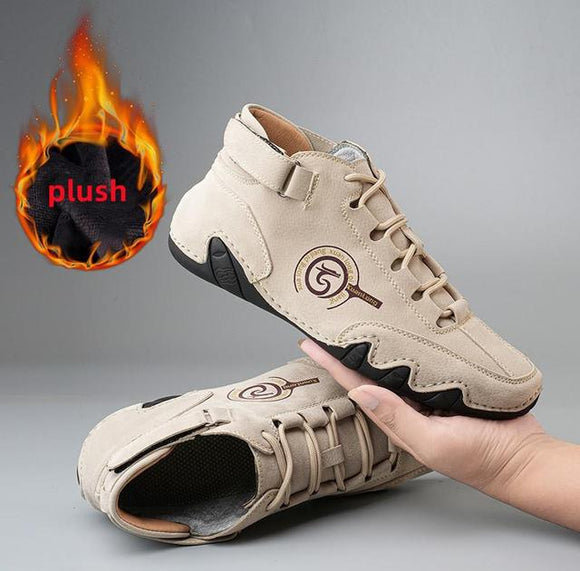 New Breathable Leather Men Casual Shoes