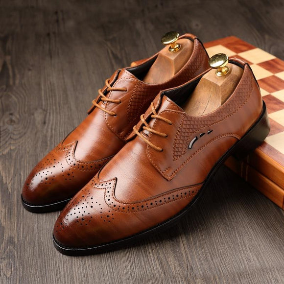 Shoes - Men's Fashion Casual Pointed Toe Formal Dress Shoes