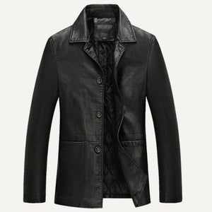 New Mens Spring Autumn Leather Jacket