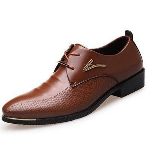 Man Pointed Toe Oxford Dress Shoes