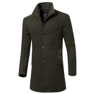 Fashion Mid-length Woolen Coat