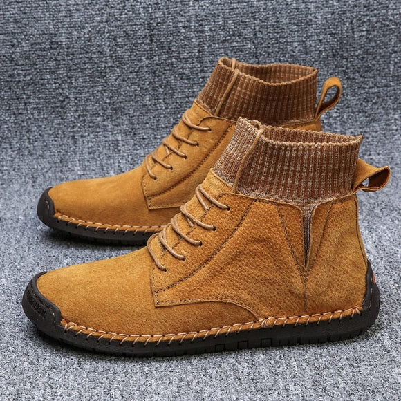 Men Fashion Suede Leather Casual Boots