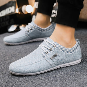Men Casual Canvas Breathable Driving Loafers