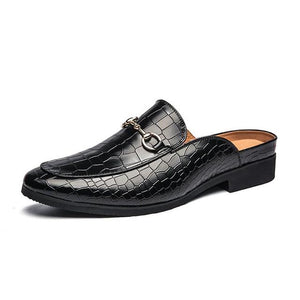Lazajoy-Crocodile Pattern Men Leather Shoes