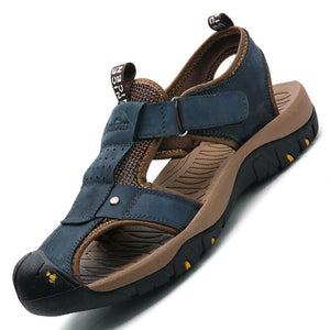 Lazajoy-Cow Leather Shoes Men Sandals