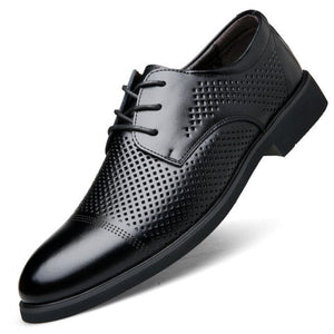 Men Genuine Leather Breathable Oxford Shoes