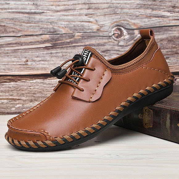 2022 Men Casual Leather Loafers Shoes