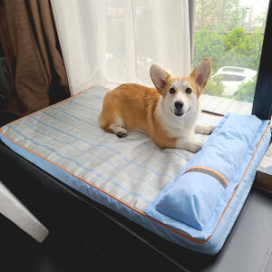 Cooling Dog Mat With Pillow