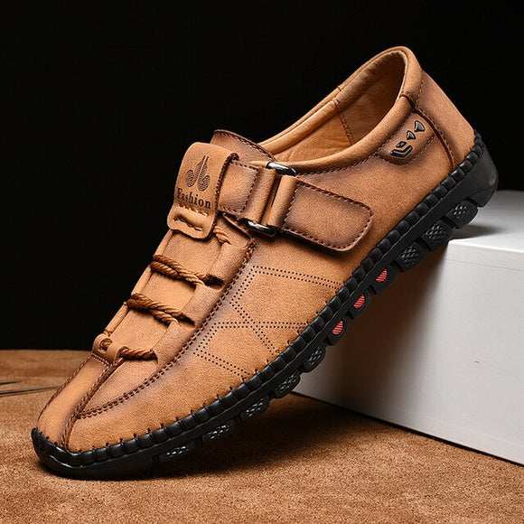 Handmade Men Casual Genuine Leather Breathable Shoes