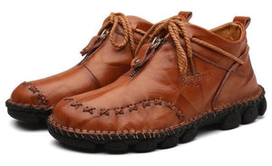 Men's Casual Genuine Leather Comfortable Ankle Boots