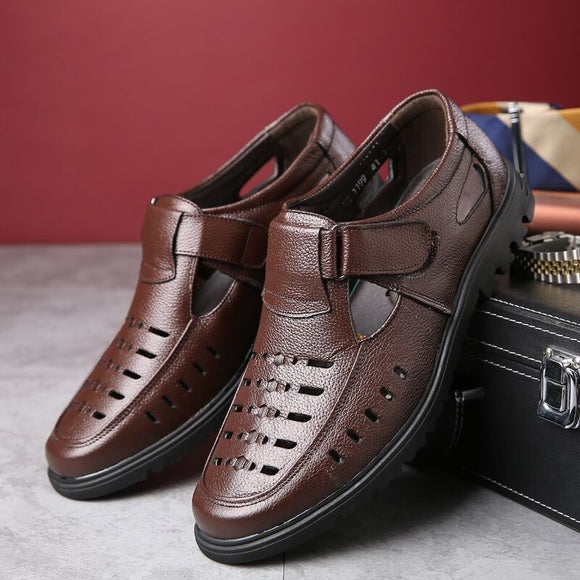 Genuine Leather Summer Men Sandals