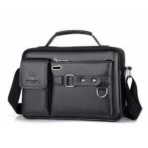 Men's Portable Business Shoulder Leather bag