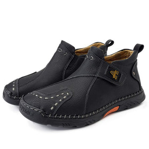 Men Genuine Leather Leisure Trend Outdoor Shoes