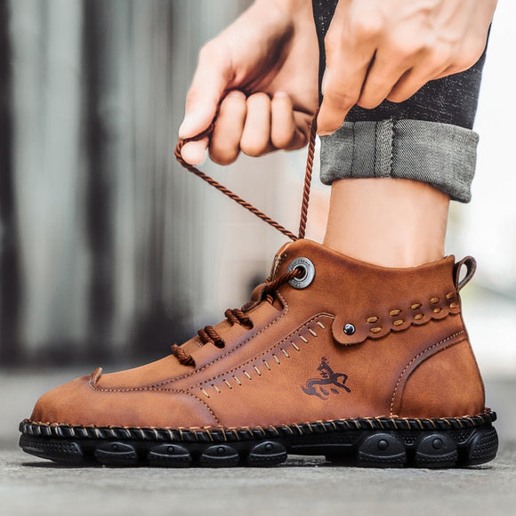 Men's Comfy High Quality Durable Leather Boots