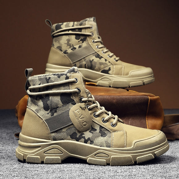 Men Camouflage Boots