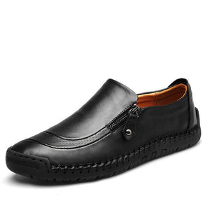 Genuine Leather Men's Flats Driving Shoes