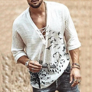 Men Fashion Linen Shirt