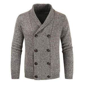 Men Cardigan Sweater Double Breasted