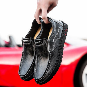 Men Cow Leather Casual Flats Orthopedic Shoes