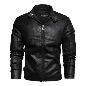 Men PU Leather Fashion Jackets