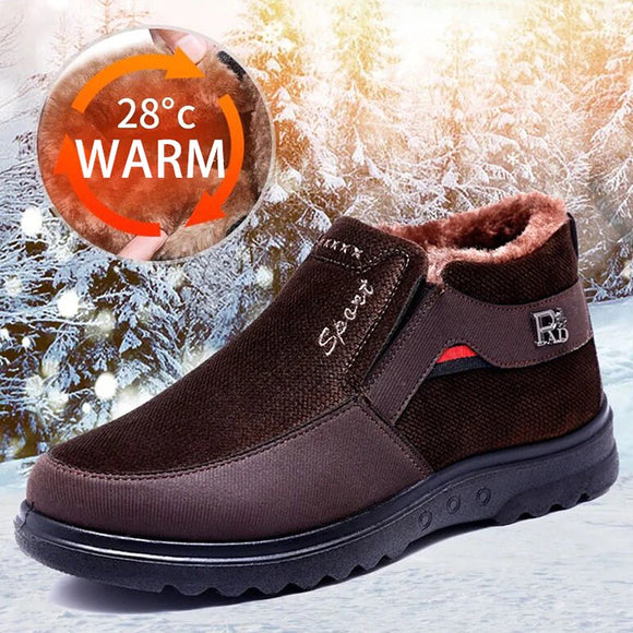 Men Slip On Comfort Warm Boots