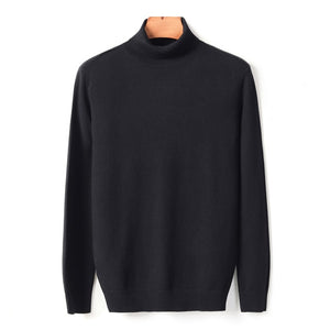 Men Turtleneck Versatile Bottom Sweater