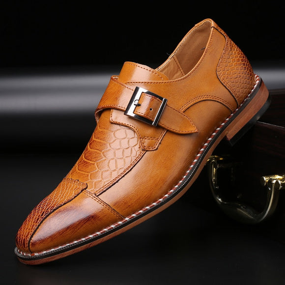 Men Oxford Patent Leather Dress Shoes