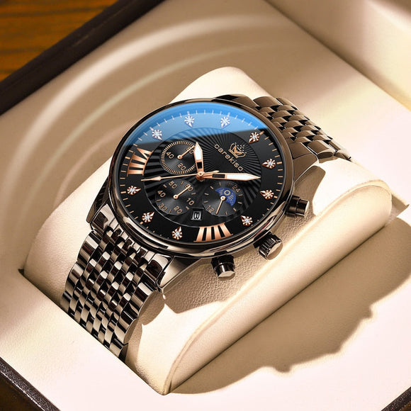 Stainless Steel Bracelet Luxury Watch
