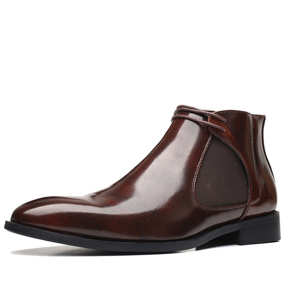 New Genuine Leather Men Ankle Boots