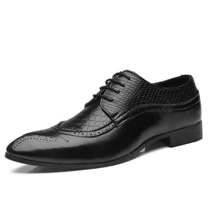 Men's Shoes - Classic Oxford Leather Dress Shoes