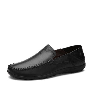 Men Casual Handmade Comfy Breathable Leather Loafers
