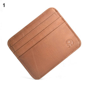 New Cowhide Leather Credit Card Case