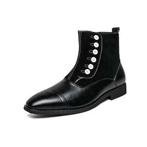 Fashion Genuine Leather Men's Chelsea Ankle Boots