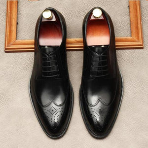 New Handmade Design Genuine Leather Men Dress Shoes
