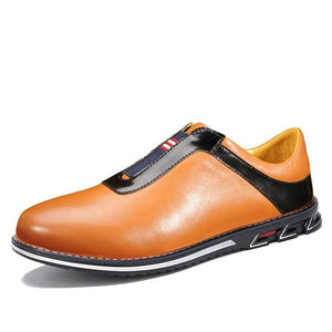 New Leather Men Casual Slip On Driving Shoes