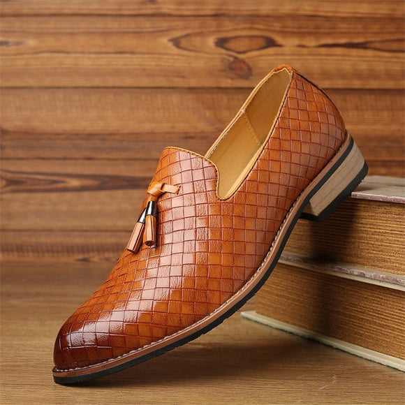 Men's Casual Leather Oxfords Driving Shoes
