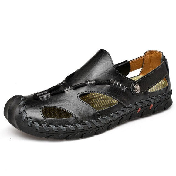 Genuine Leather Casual Men Summer Sandals