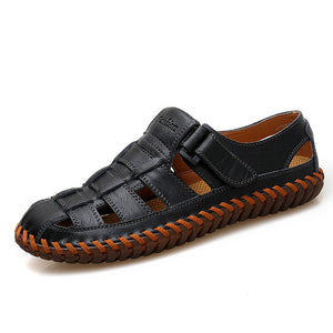 Genuine Leather Non-slip Soft Bottom Mens Sandals