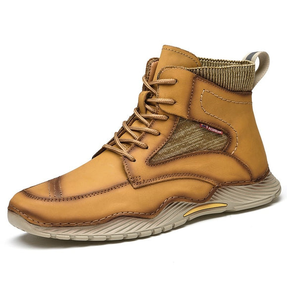 New Men Motorcycle Ankle Boots
