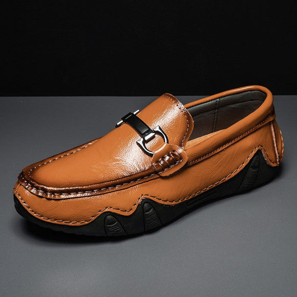 New Men Genuine Leather Loafers Shoes