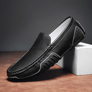 Genuine Leather Mens Driving Shoes