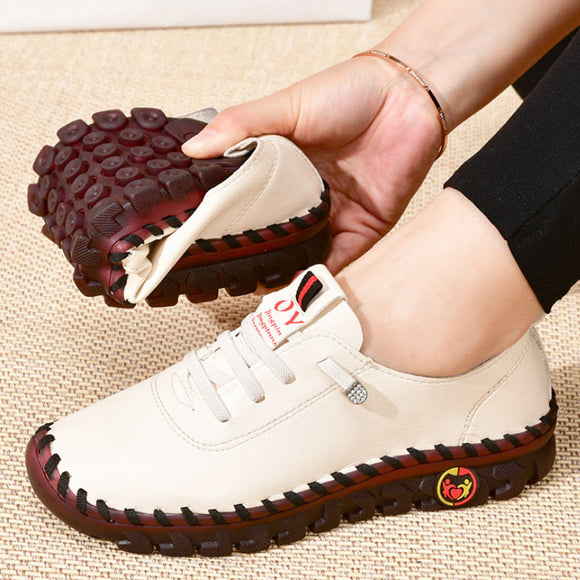 Women Soft Bottom Leather Casual Shoes