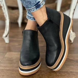 Women Comfortable Wedges Ankle Boots
