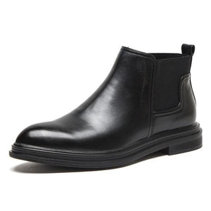 Men Fashion Leather Chelsea Ankle Boots