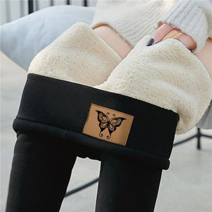 Women Winter Warm Leggings High Waist Pants 5XL