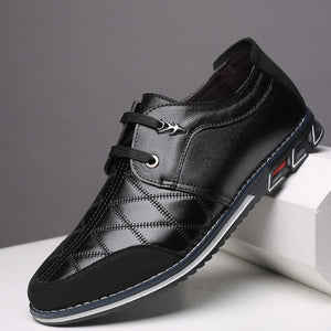 Fashion Lace Up Formal Casual Men Oxford Leather Shoes